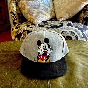 New, worn once. Mickey Mouse hat purchased at Disneyland.